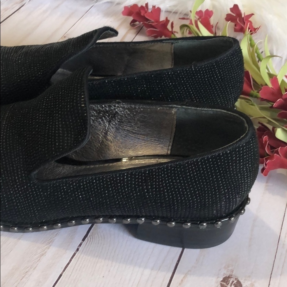 Adrianna Papell black shiny studded shoes 5.5 EUC - Picture 4 of 6